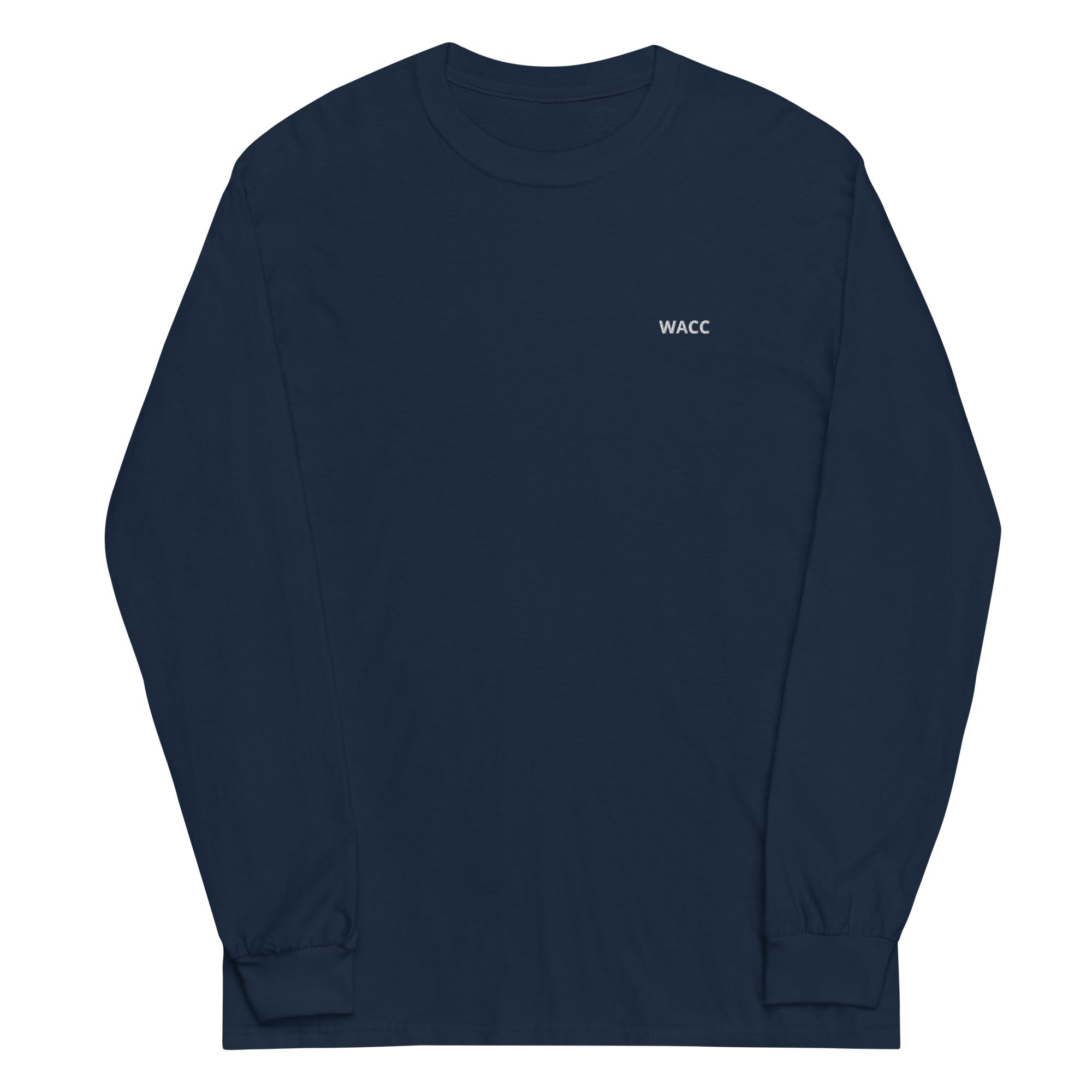 Navy WACC Longsleeve für Finance-, Banking- und Consulting-Profis.